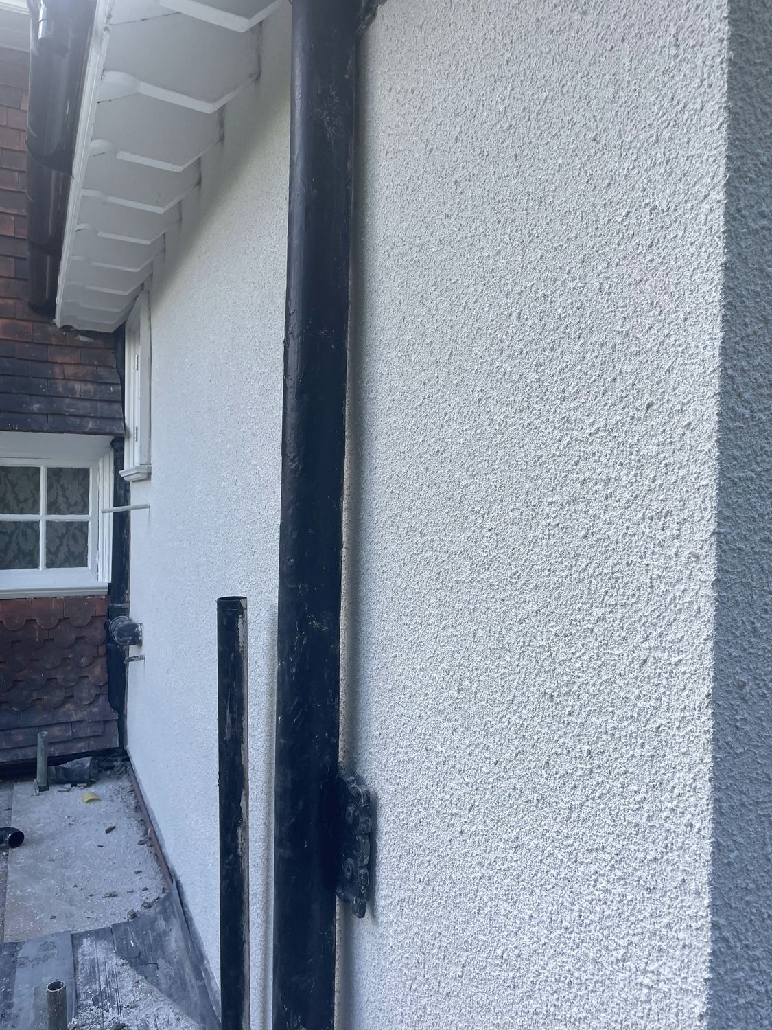 A roughcast Diathonite finish on a listed building