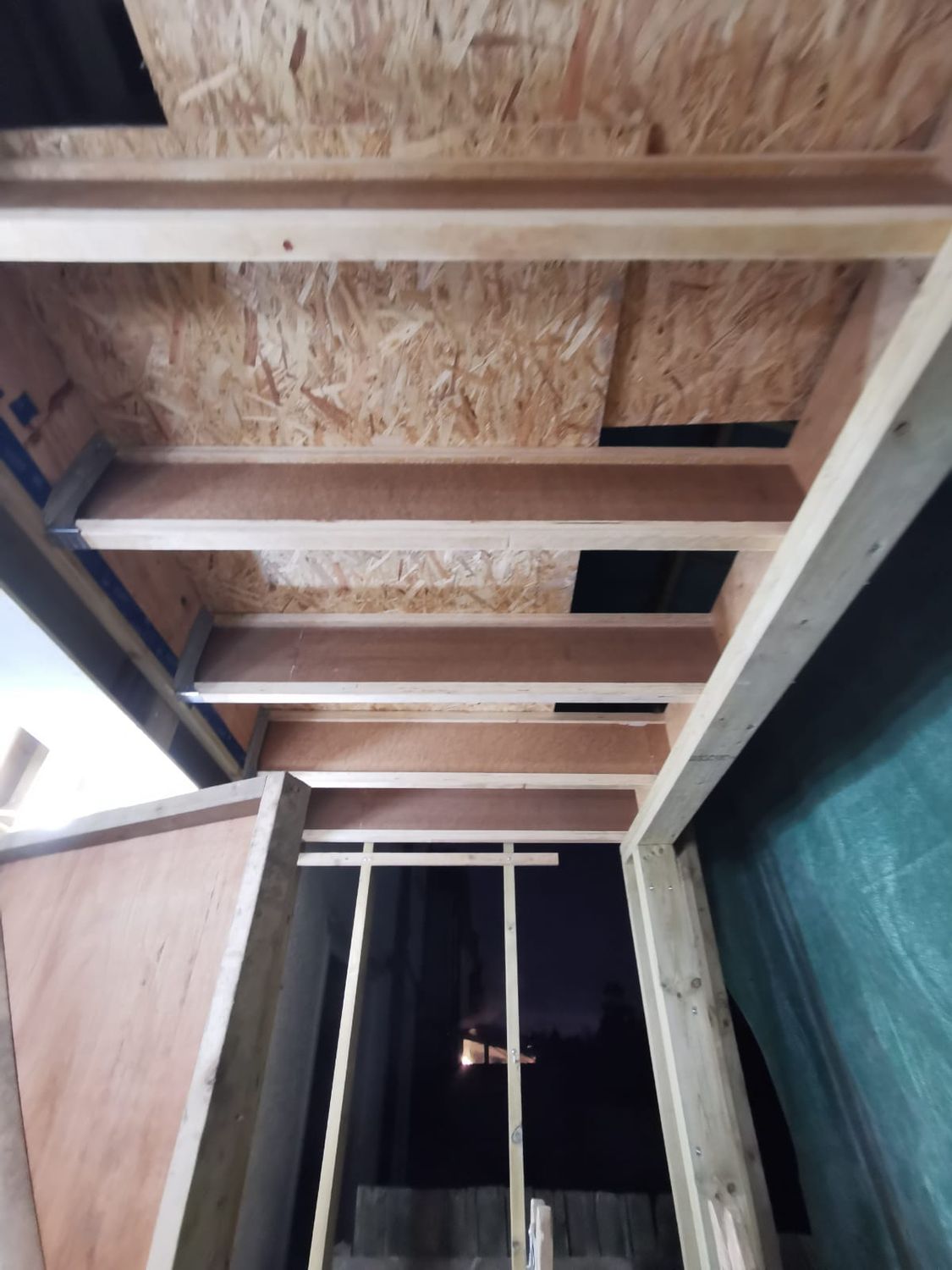 I-joists used for roof structure in extension