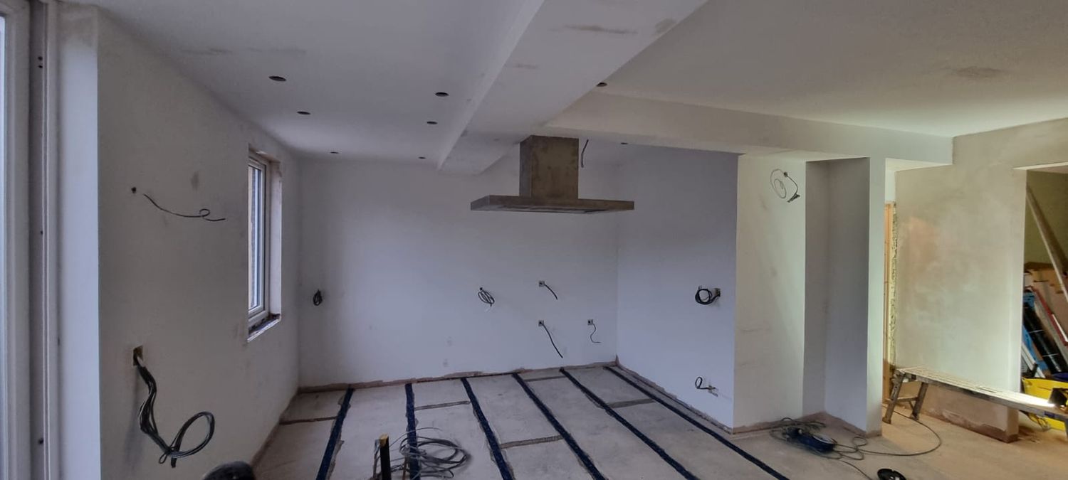 Suspended floor insulation completed