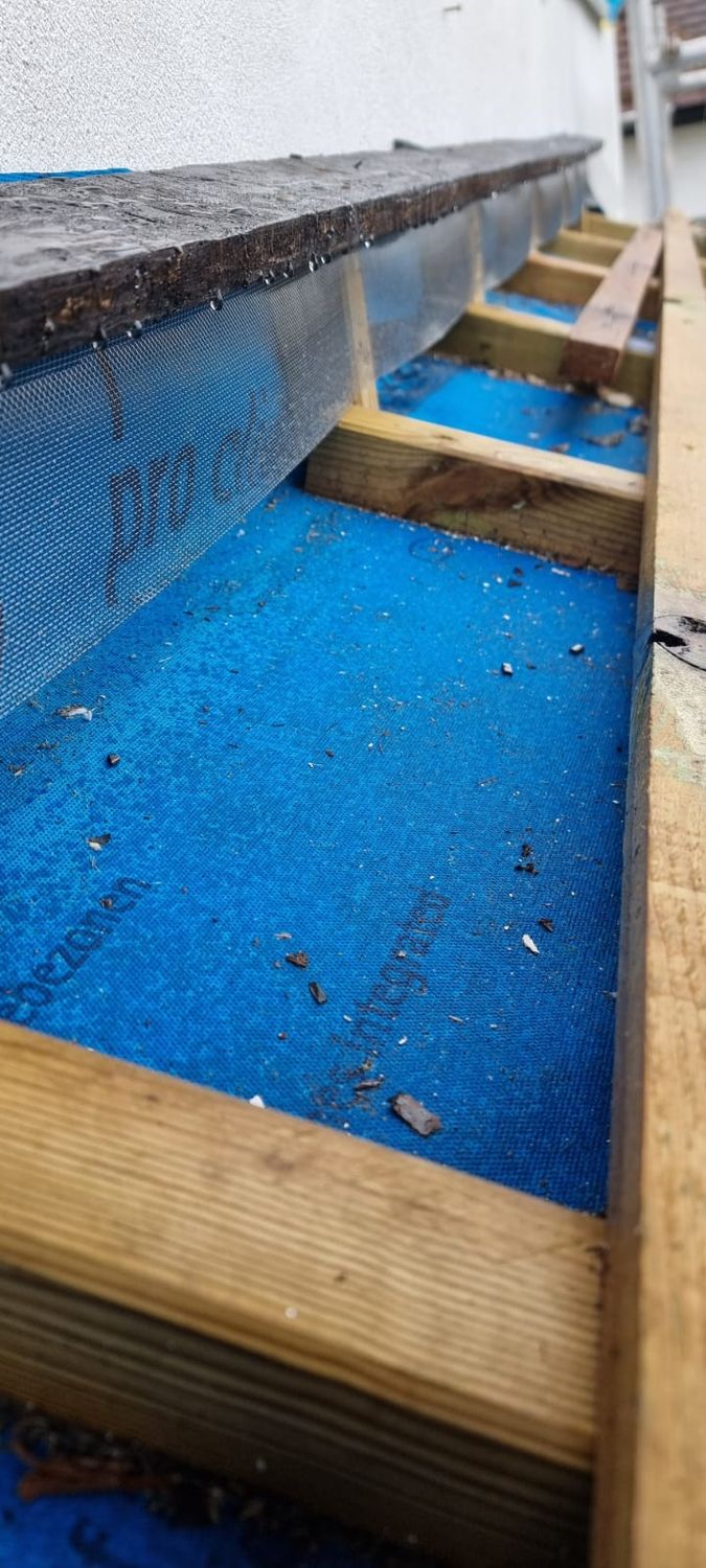 Roof insulation - detail - building upstand for ventilation
