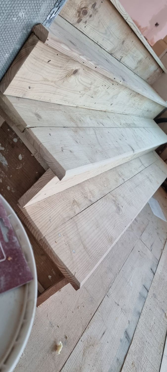 Internal renovation, building steps
