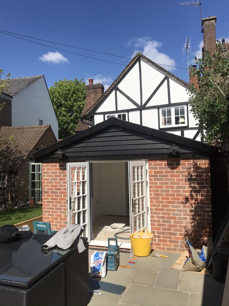 New patio being laid