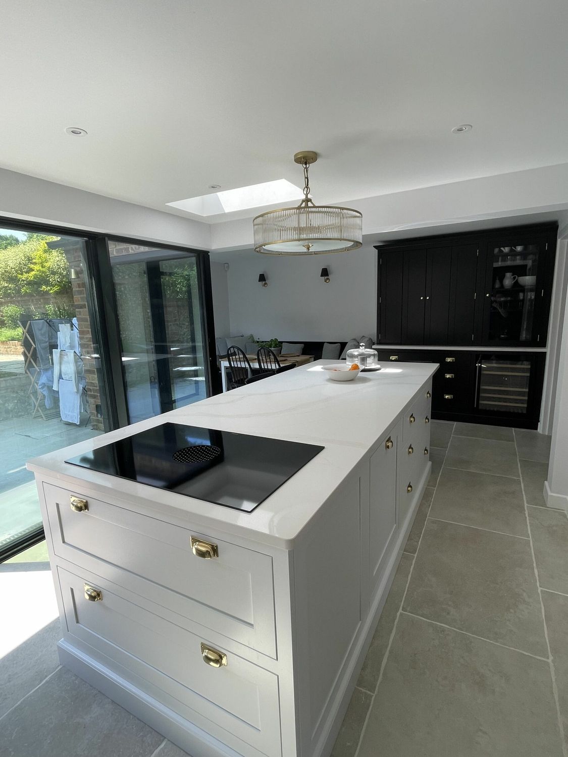 New kitchen-diner completed with island in Penn, Buckinghamshire