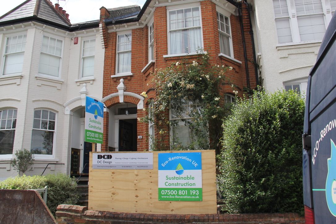 EnerPHit project in Muswell Hill, high level of insulation and airtightness work with some structural alterations