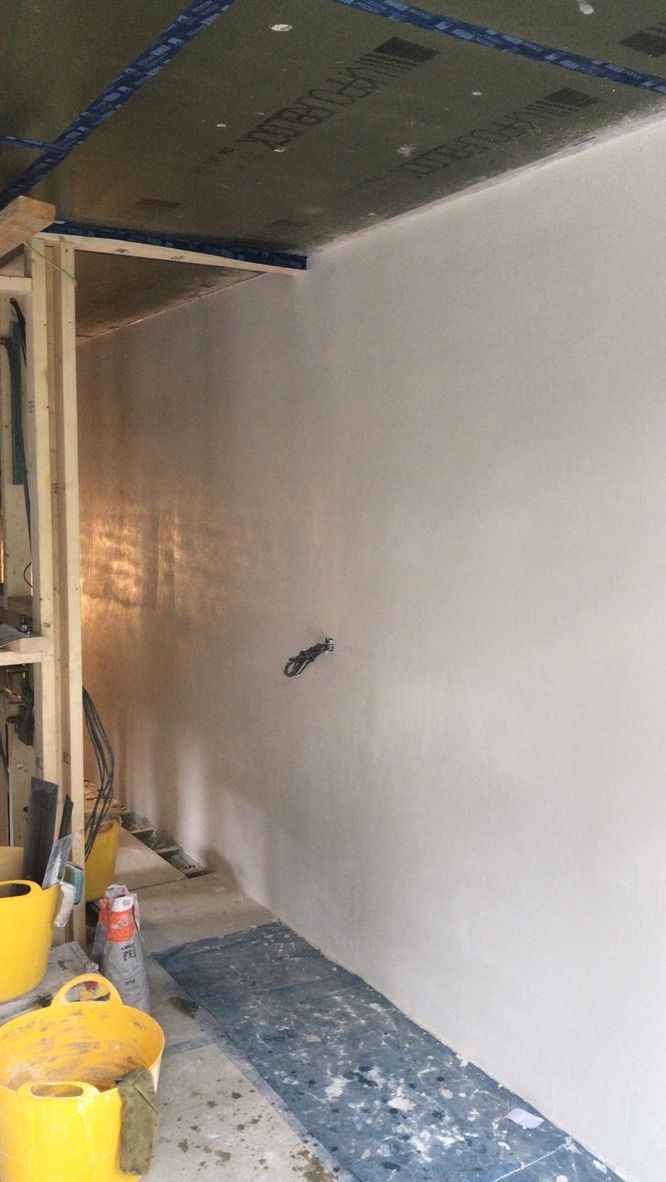 Completed internal wall insulation with Diathonite Evolution lime-cork-clay system