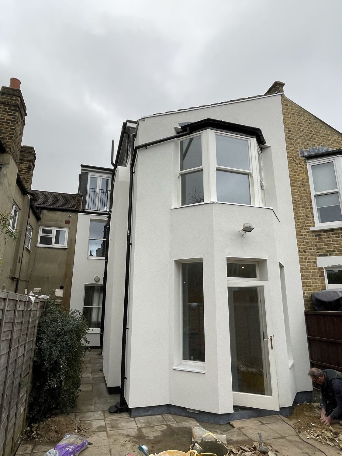 External wall insulation with cork boards