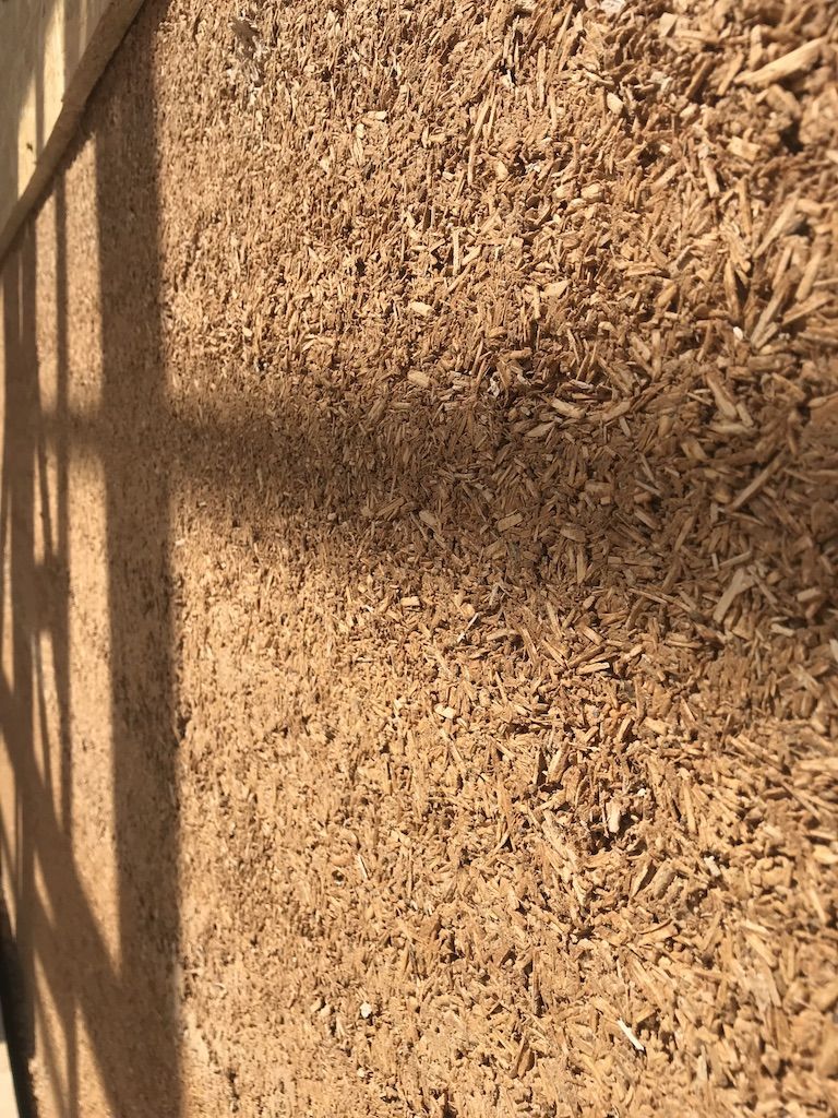 Hempcrete wall texture