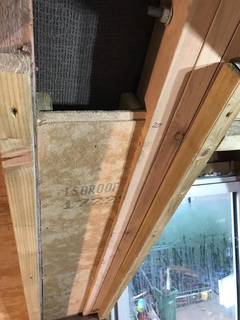 Installation of Pavatex Isoroof between rafters