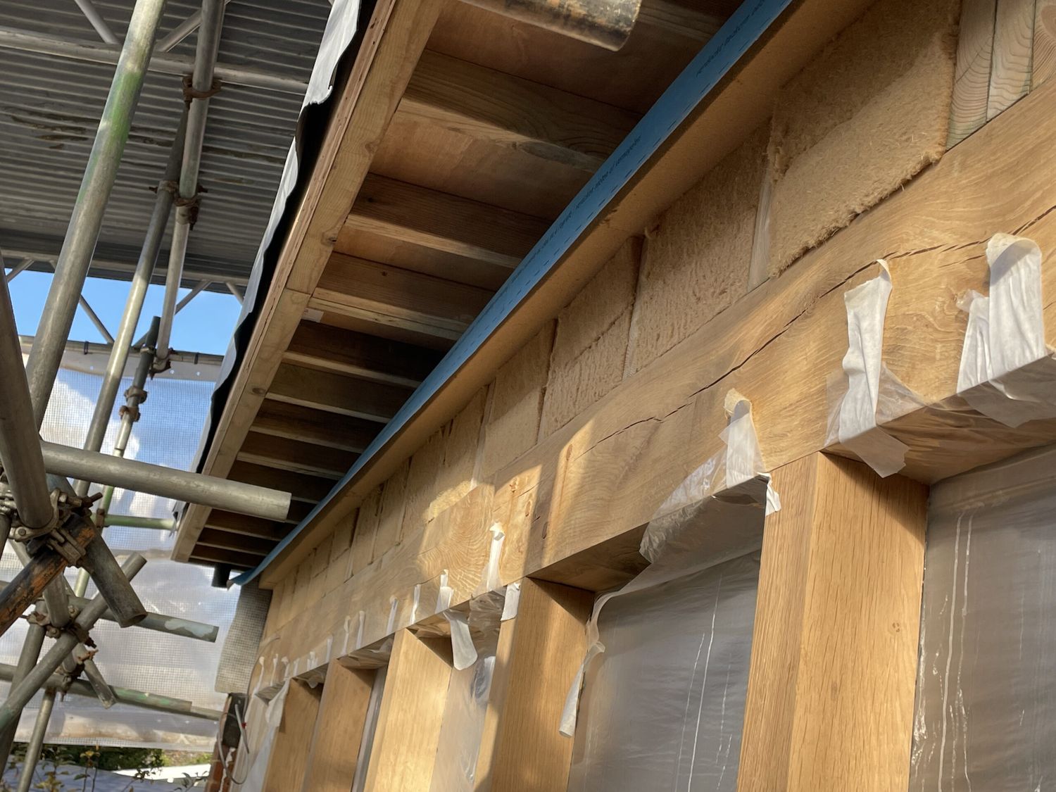 Insulation to timber frame